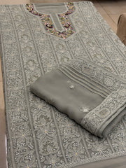 Luxury Chikankari Georgette Suit