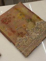 Soft Bloom Handcrafted Tissue Suit