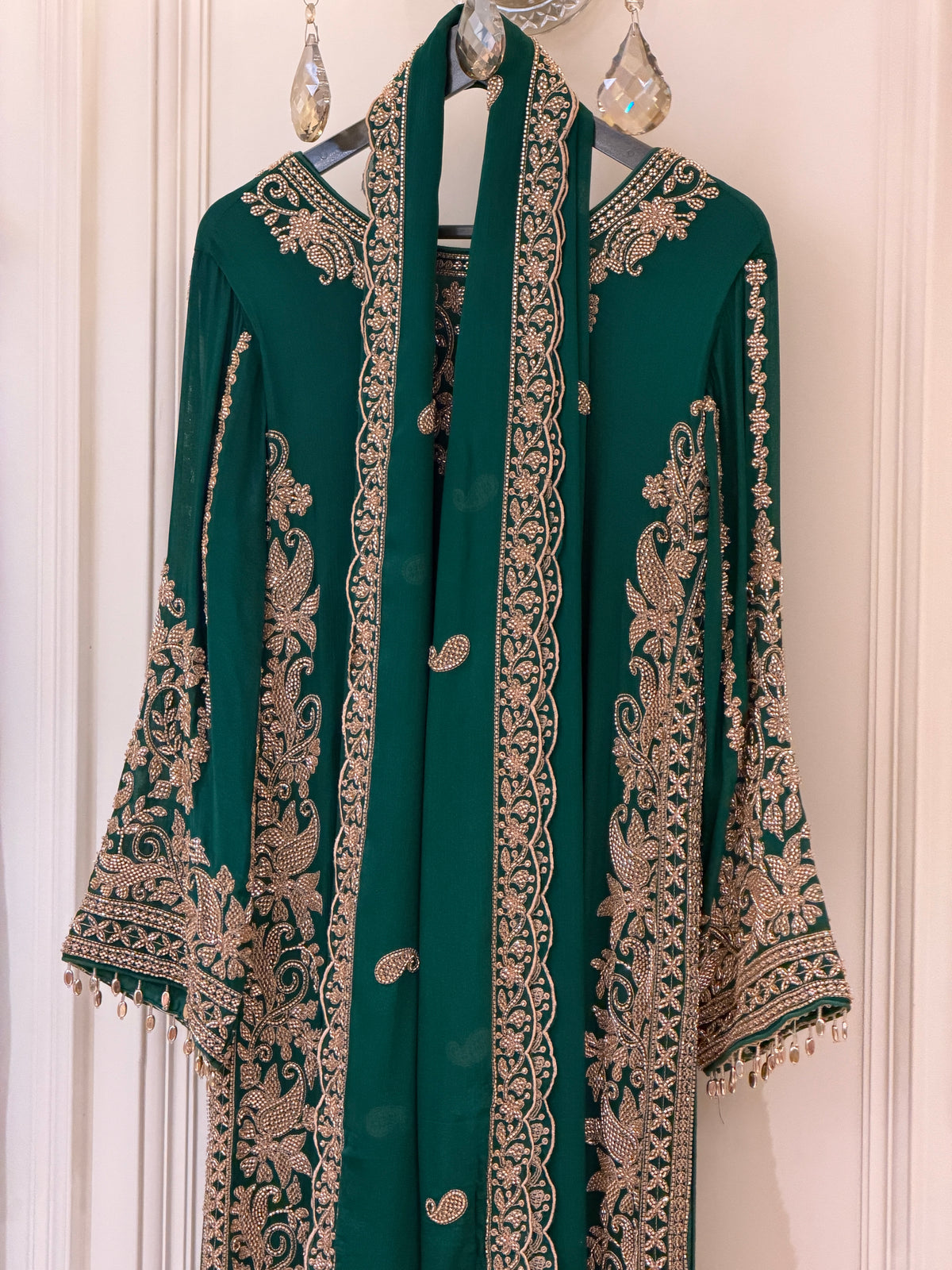 Luxury Chinon Long Shirt Set