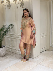 Gul-e-Mehtab Luxury Silk Tissue Suit
