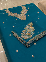 Noor-e-Zardozi Luxury Organza Silk Suit