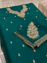 Noor-e-Zardozi Luxury Organza Silk Suit