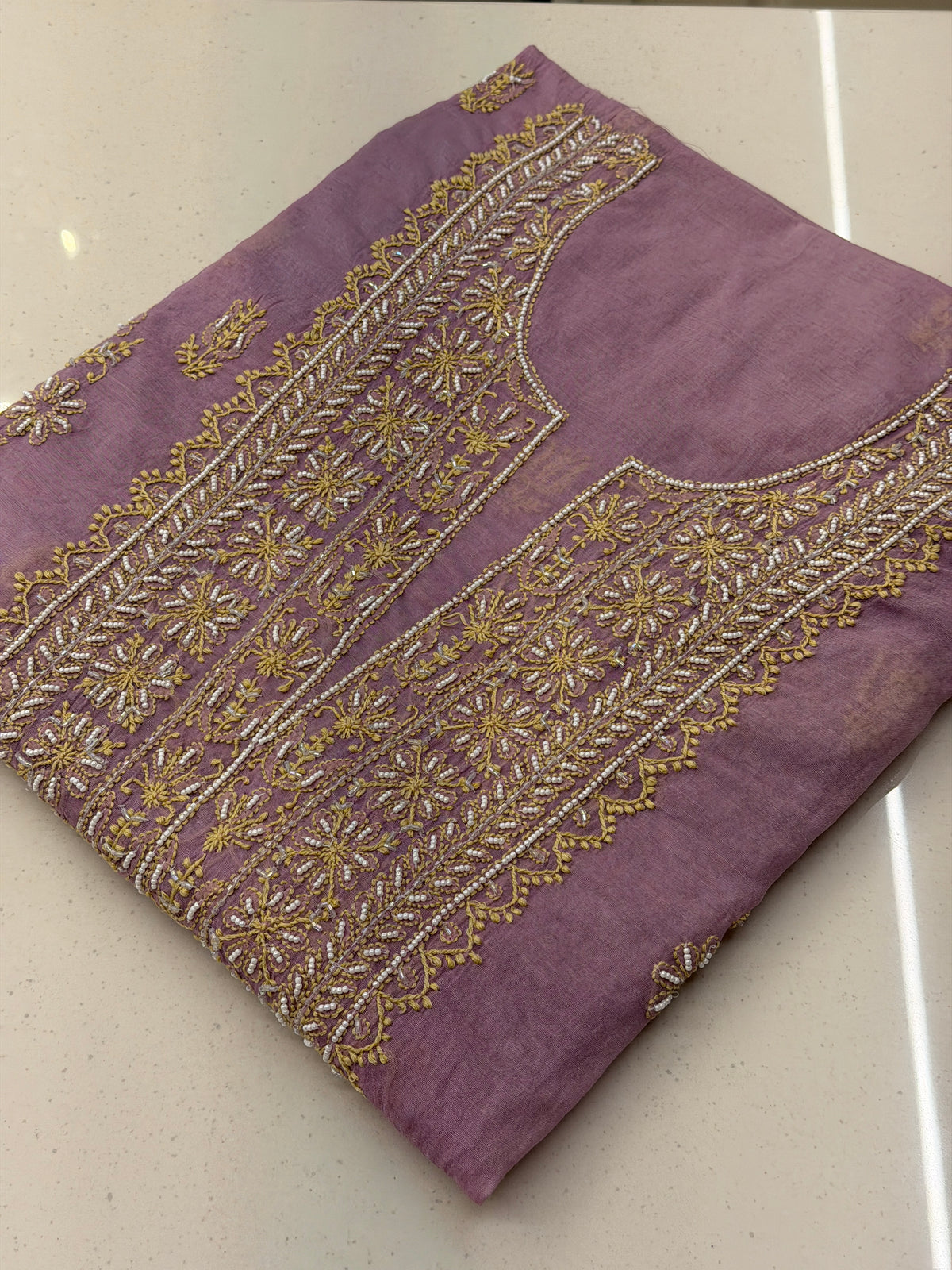 Meher-e-Mushq Pure Mull Chikankari Suit