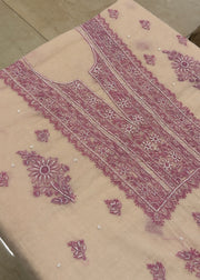 Meher-e-Mushq Pure Mull Chikankari Suit