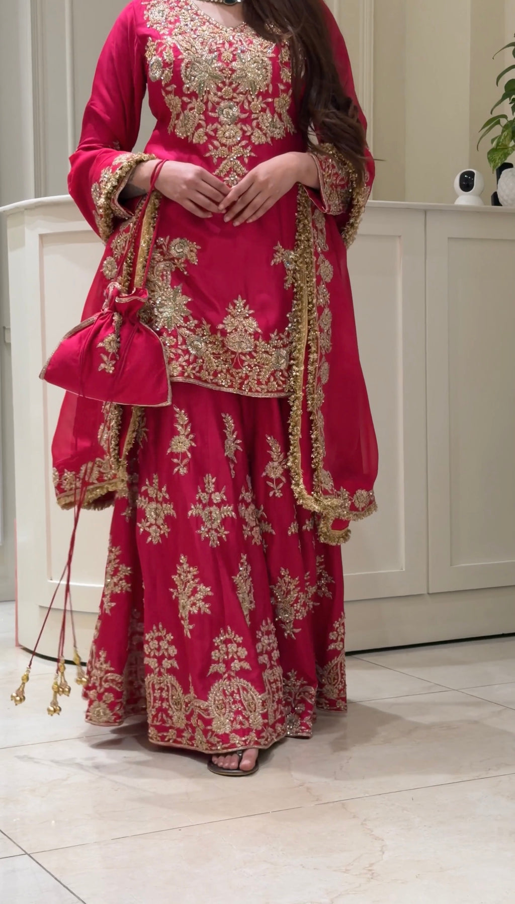 Heavy Zari & Sequins Embroidered Sharara Set