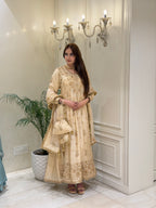 Mehr-e-Zareen Luxury Silk Anarkali Set