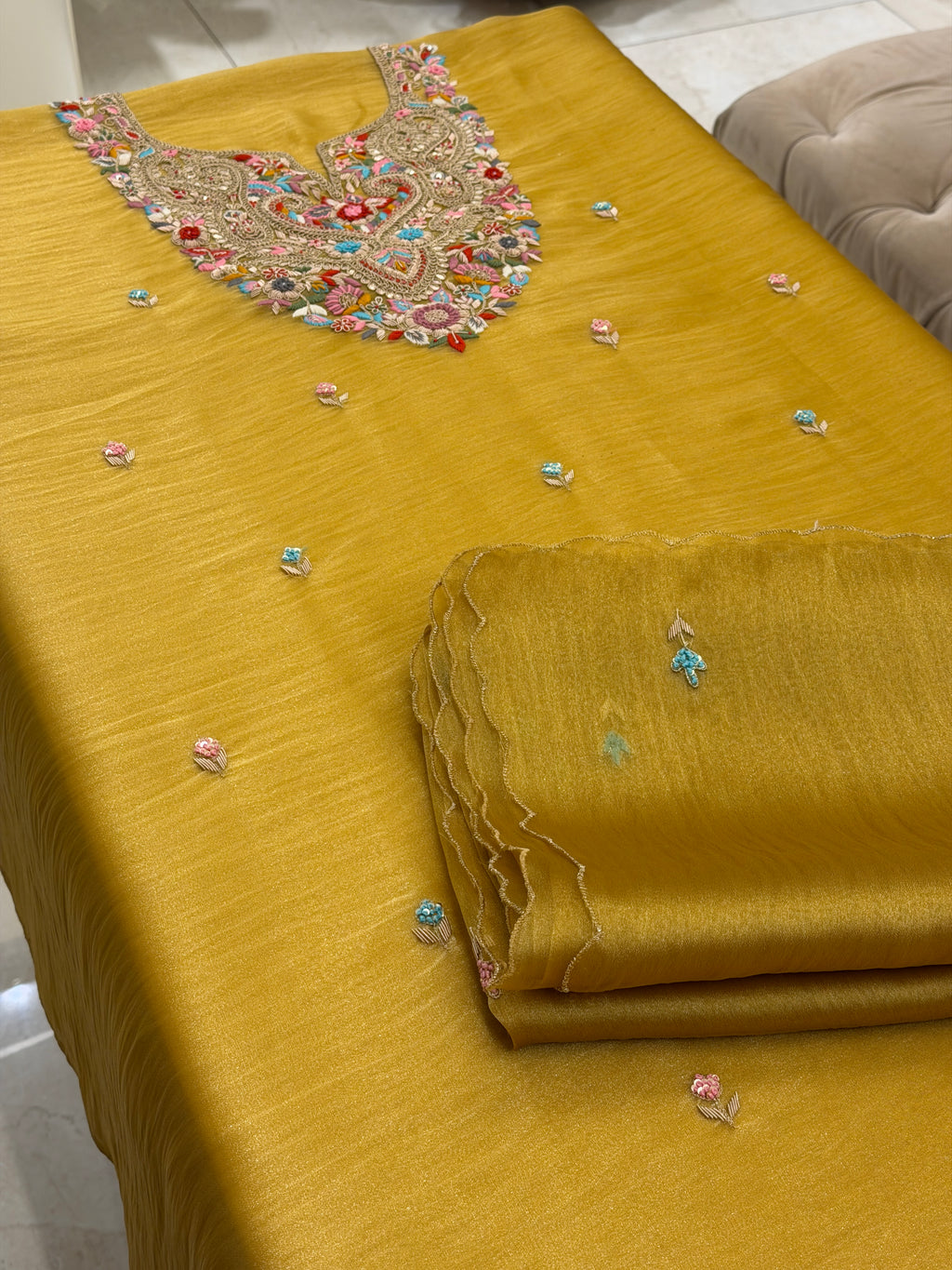 Gulnaar Luxury Tissue Silk Set