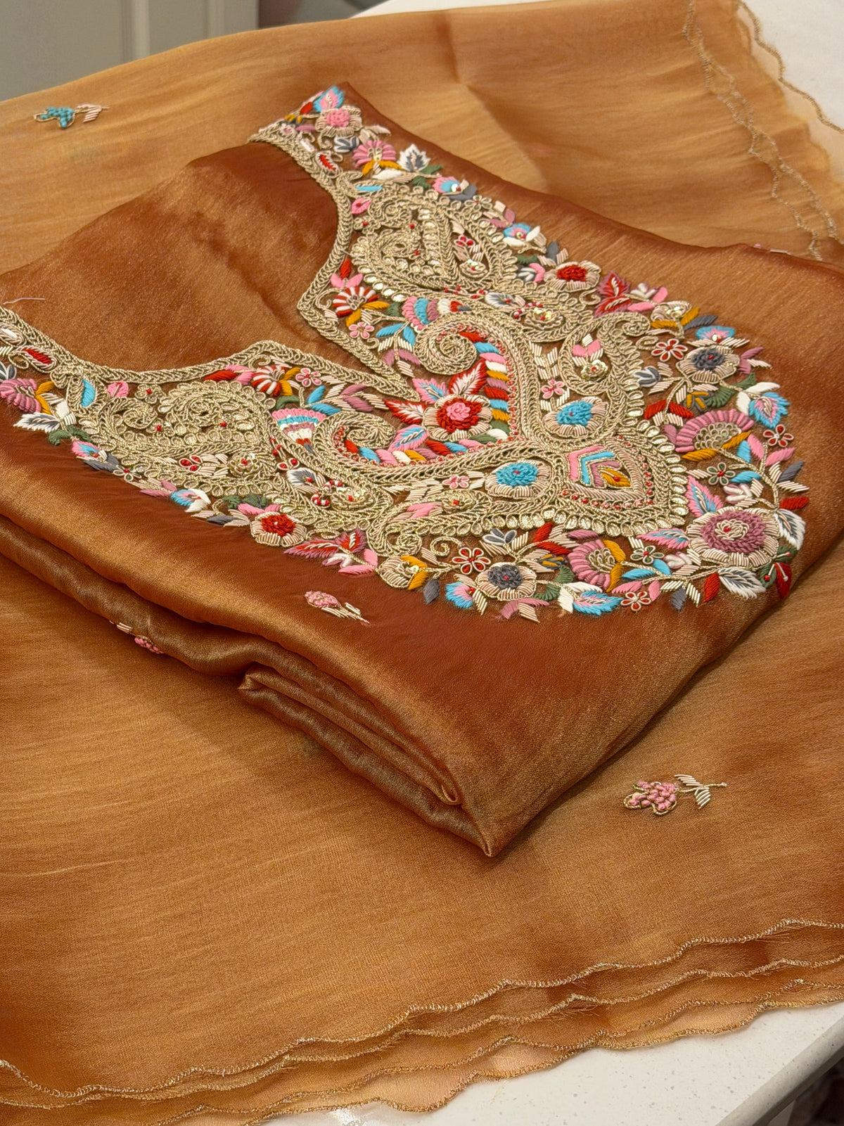 Gulnaar Luxury Tissue Silk Set
