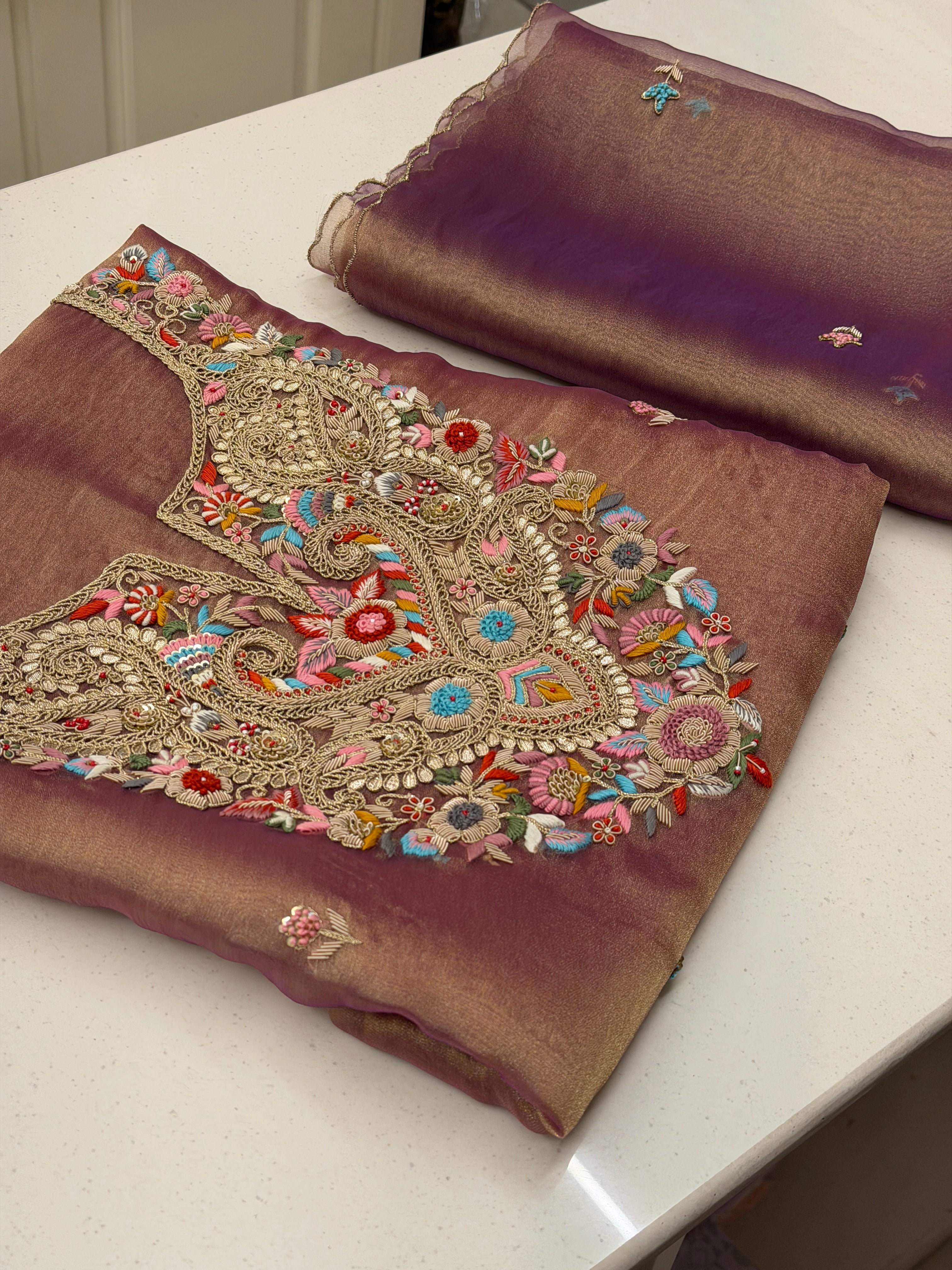 Gulnaar Luxury Tissue Silk Set
