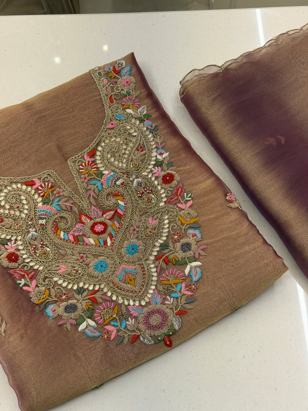 Gulnaar Luxury Tissue Silk Set