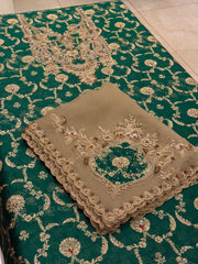 Zarq-e-Mehfil – Royal Zardozi Embroidered Silk Ensemble