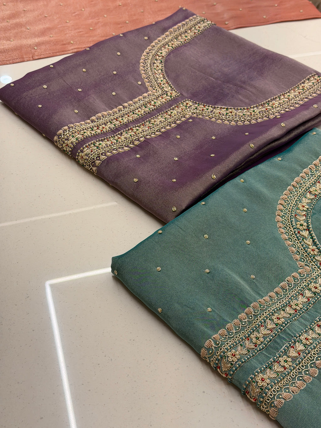 Noor-e-Dastkaar Tissue Silk Suit Set