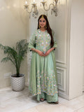 Noor-e-Bahar Tissue Silk Sharara Set