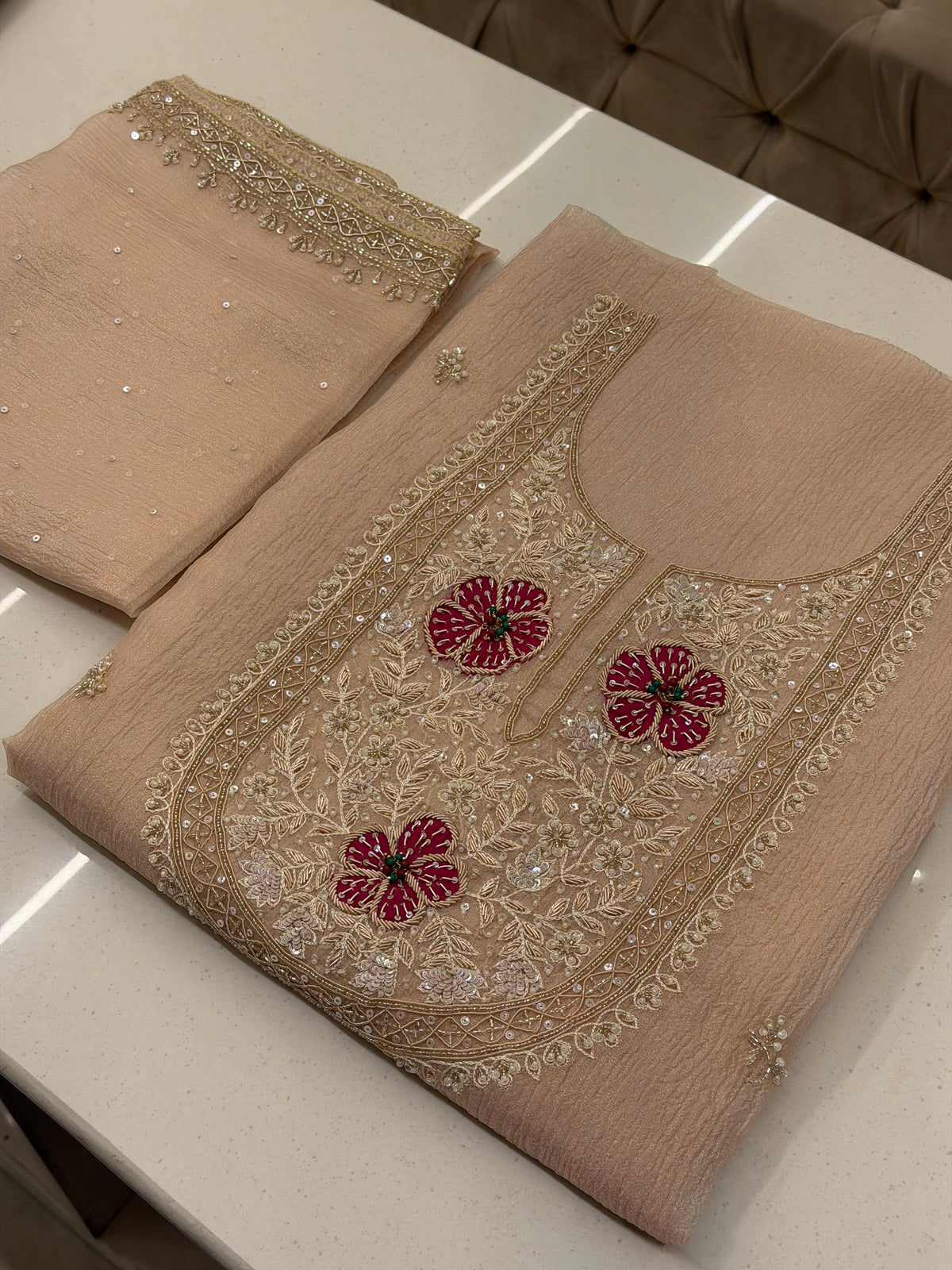 Noor-e-Gul – Luxury Crush Tissue Suit