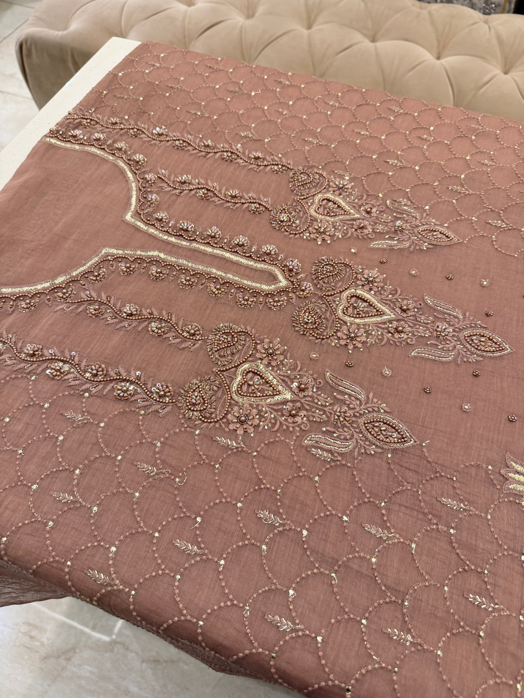 Noor-e-Zar Chanderi Suit Set