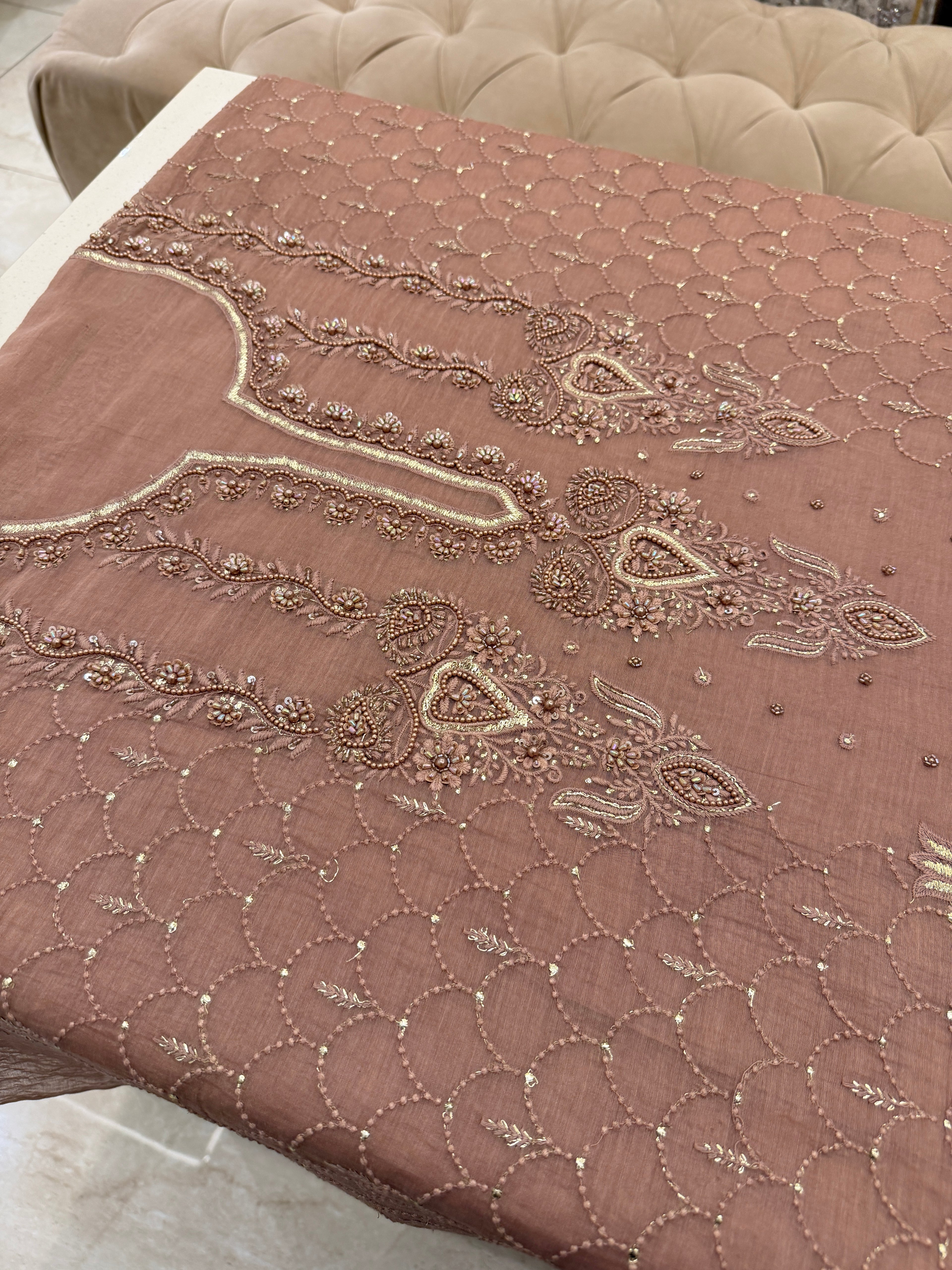 Noor-e-Zar Chanderi Suit Set