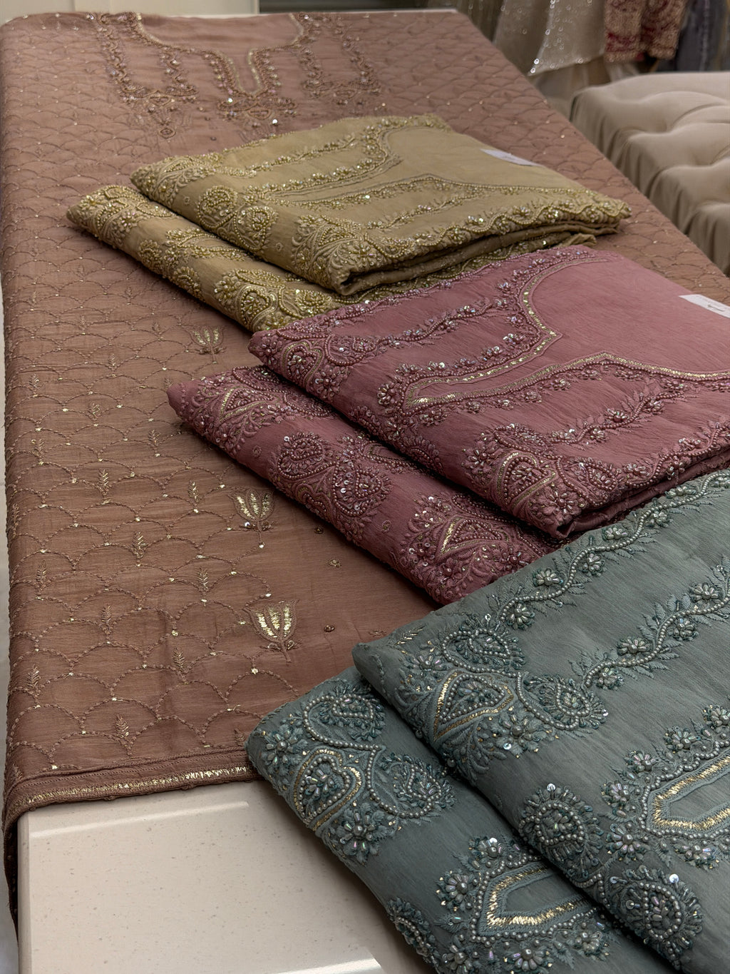 Noor-e-Zar Chanderi Suit Set