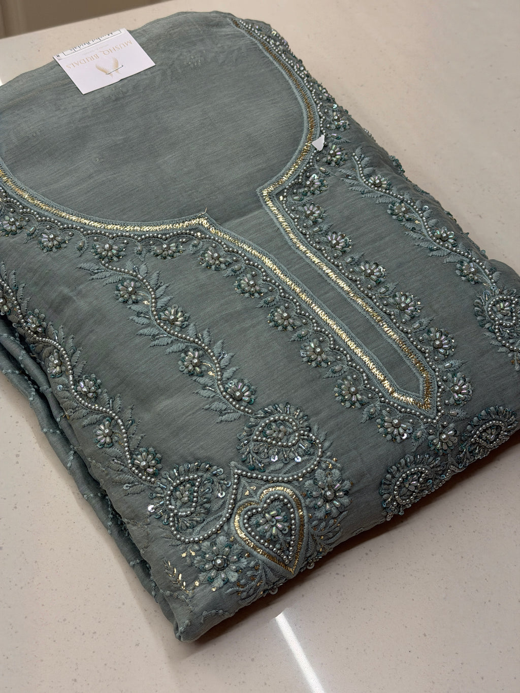 Noor-e-Zar Chanderi Suit Set