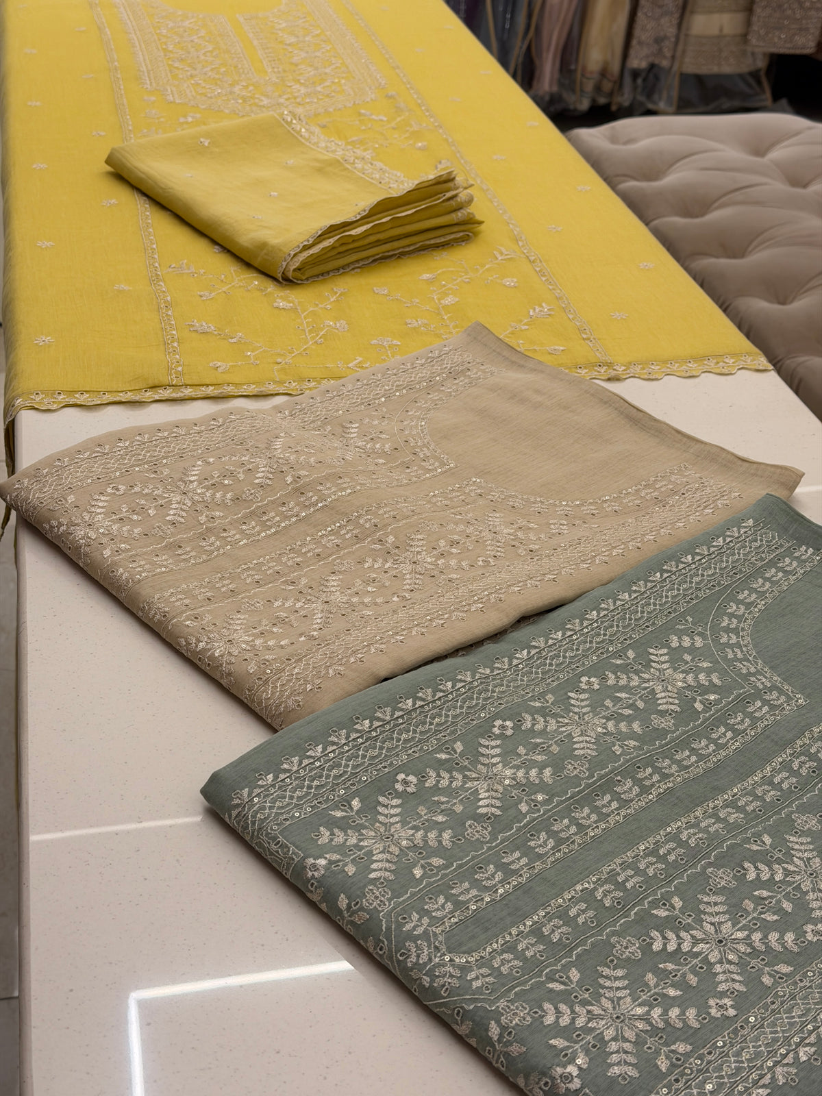 Noor-e-Gulnaar Chikankari Suit Set