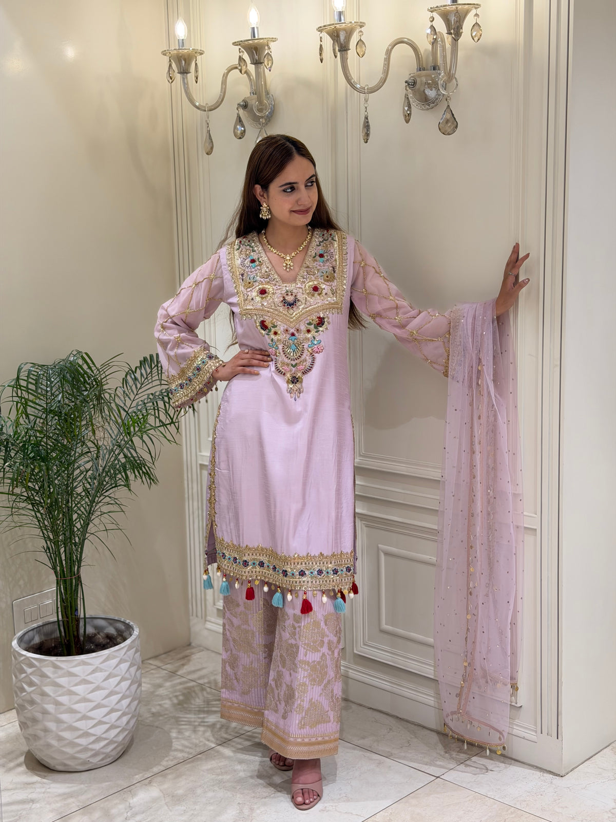 Noor-e-Gulnaar Zardozi Suit Set