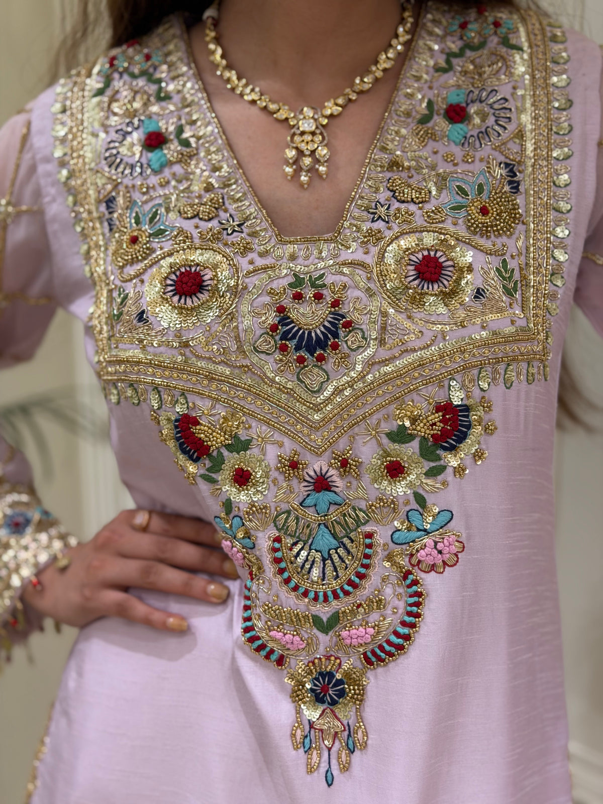Noor-e-Gulnaar Zardozi Suit Set