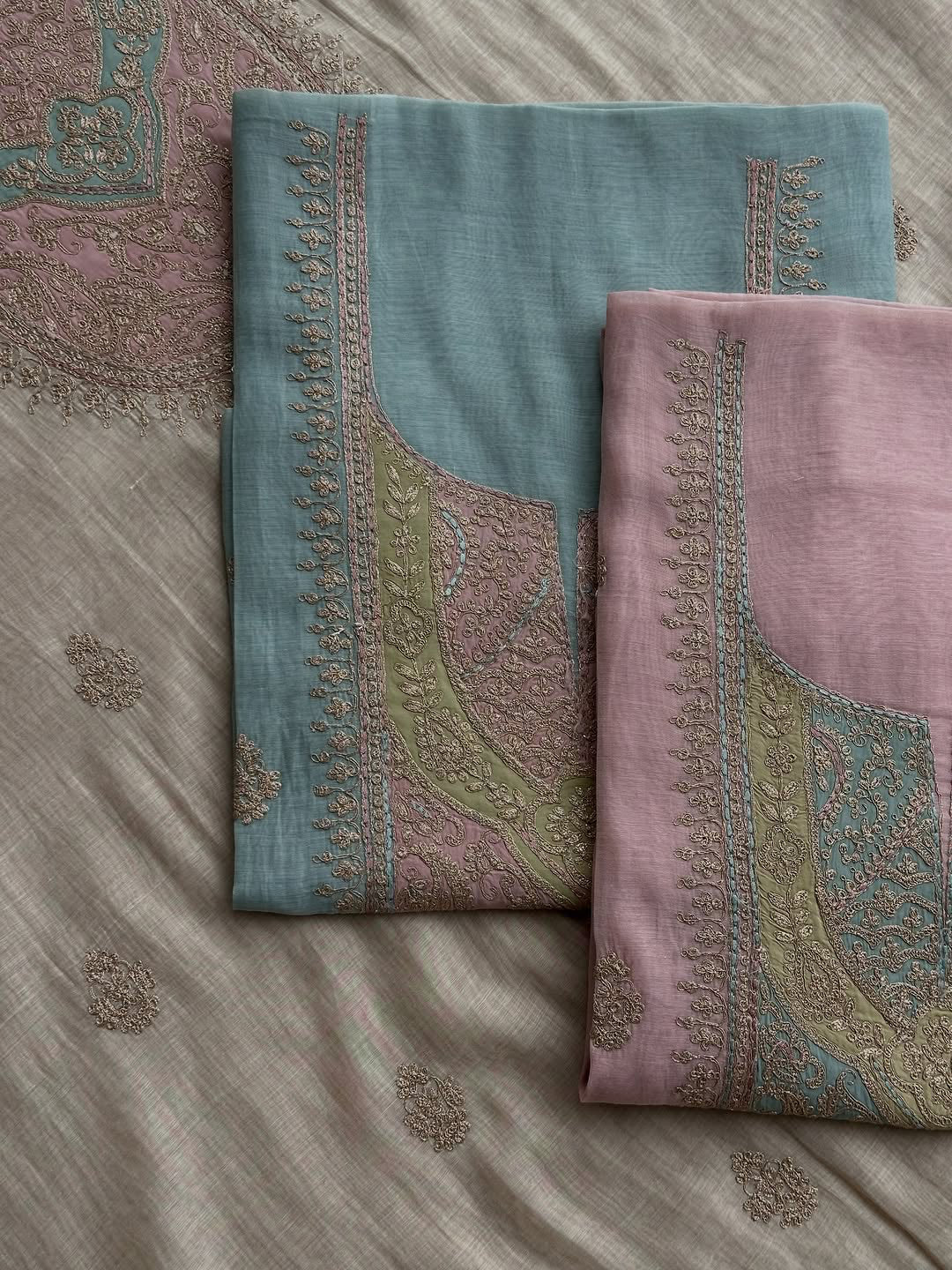 Pastel Noor Handcrafted Luxury Suit Set