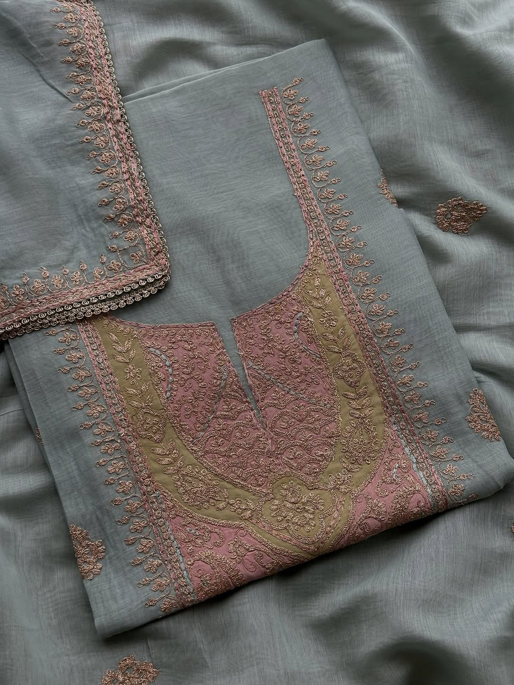 Pastel Noor Handcrafted Luxury Suit Set