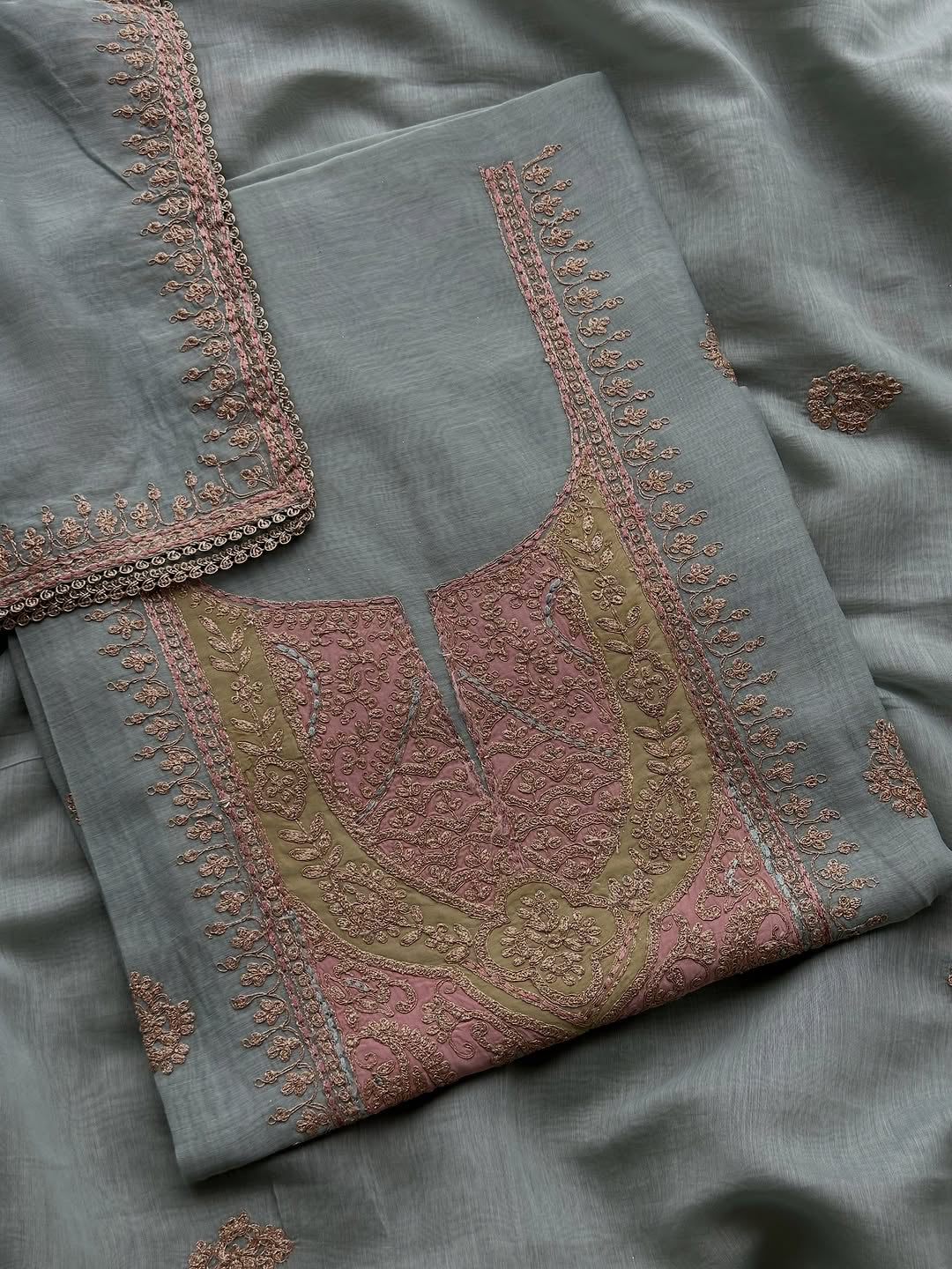 Pastel Noor Handcrafted Luxury Suit Set