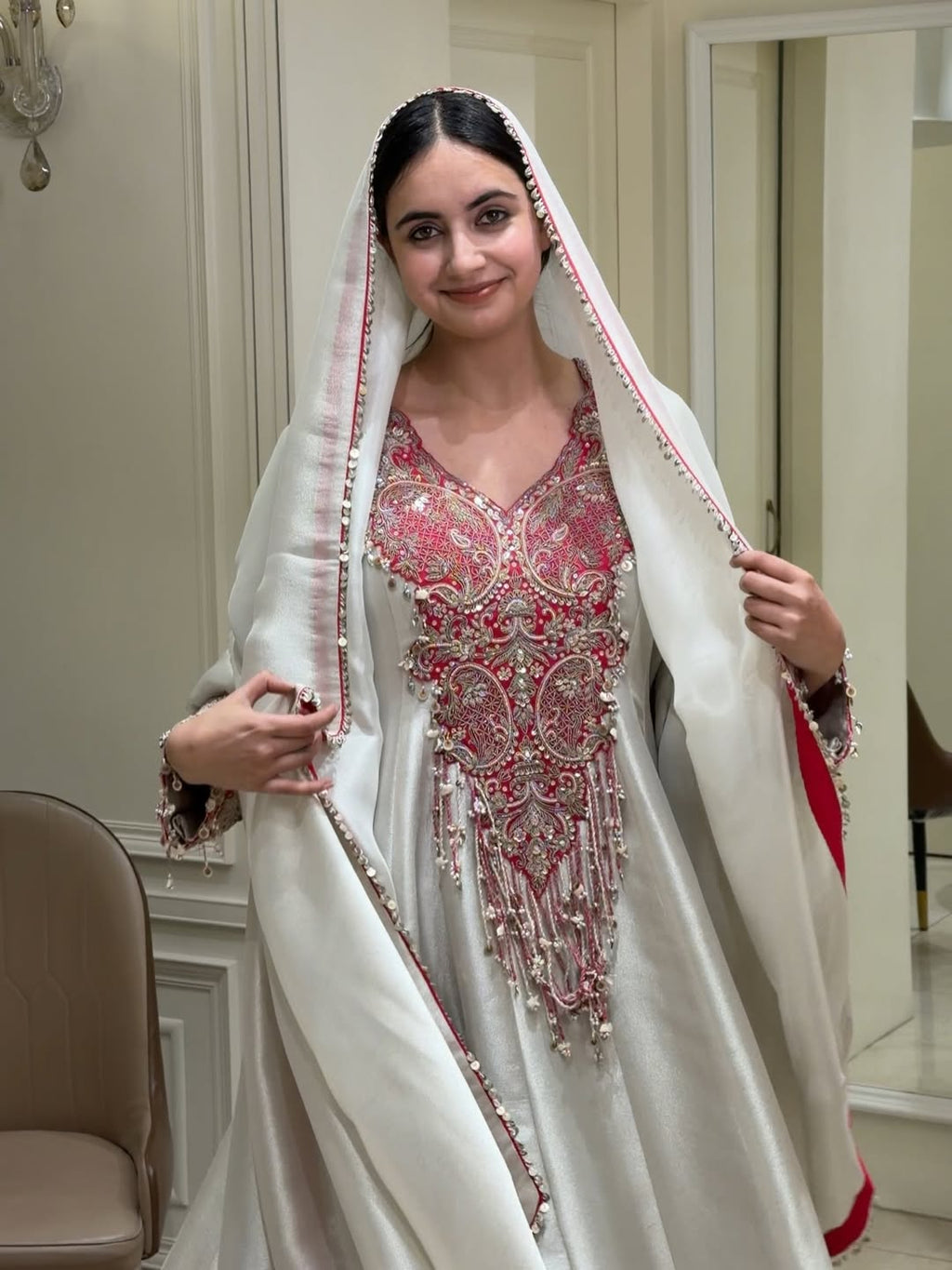 Noor-e-Raunaq Tissue Anarkali