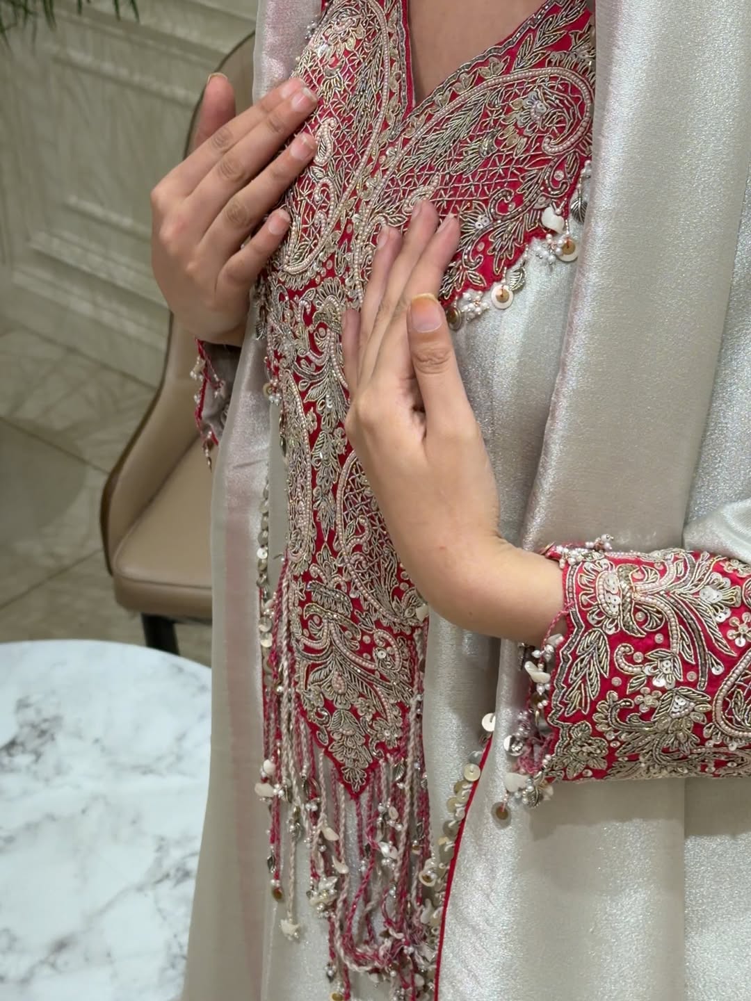 Noor-e-Raunaq Tissue Anarkali