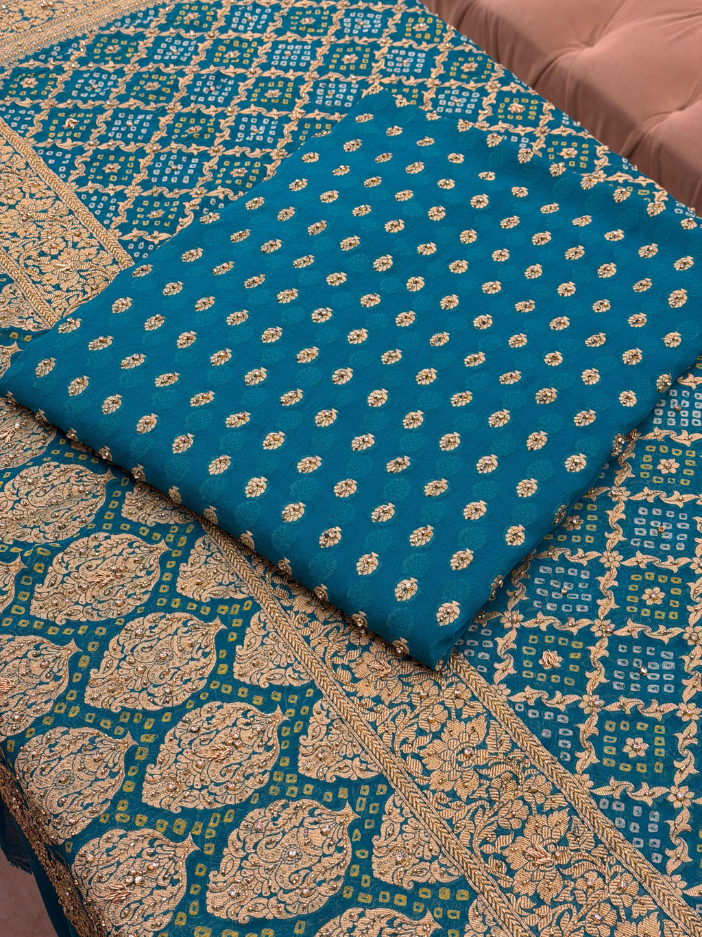 Pure Khaddi Georgette Banarasi Suit