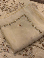 Elegant Ivory Festive Suit With Rich Handwork