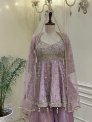 Luxury Tissue Silk Sharara Set