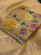 Elegant Multi Color Floral Embroidered Suit Set