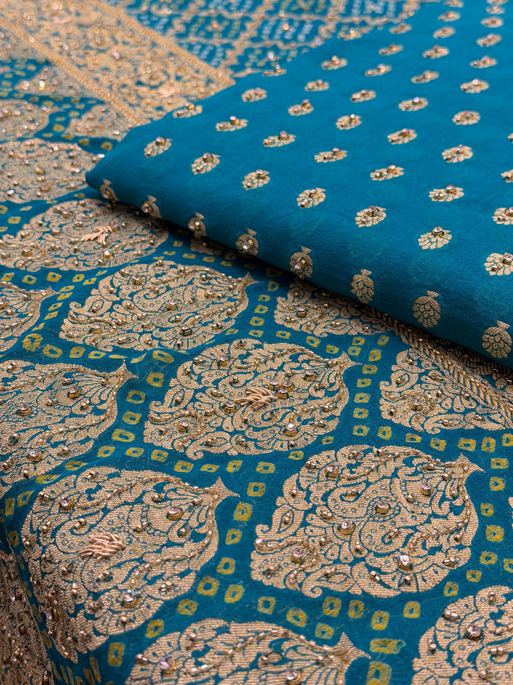Pure Khaddi Georgette Banarasi Suit
