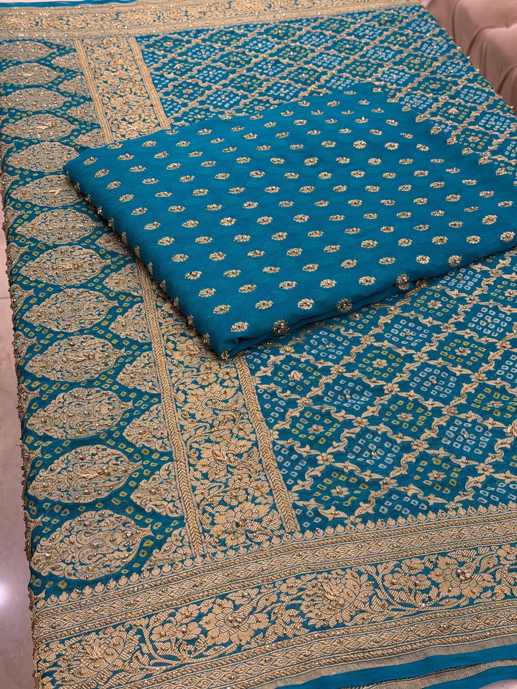 Pure Khaddi Georgette Banarasi Suit