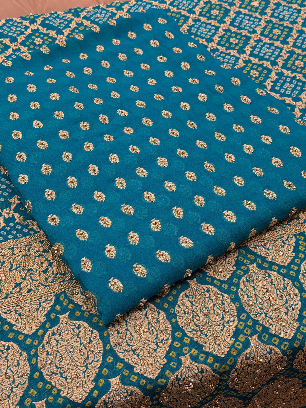 Pure Khaddi Georgette Banarasi Suit