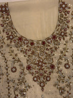 Elegant Ivory Festive Suit With Rich Handwork