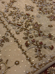 Elegant Ivory Festive Suit With Rich Handwork
