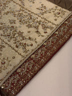 Elegant Ivory Festive Suit With Rich Handwork