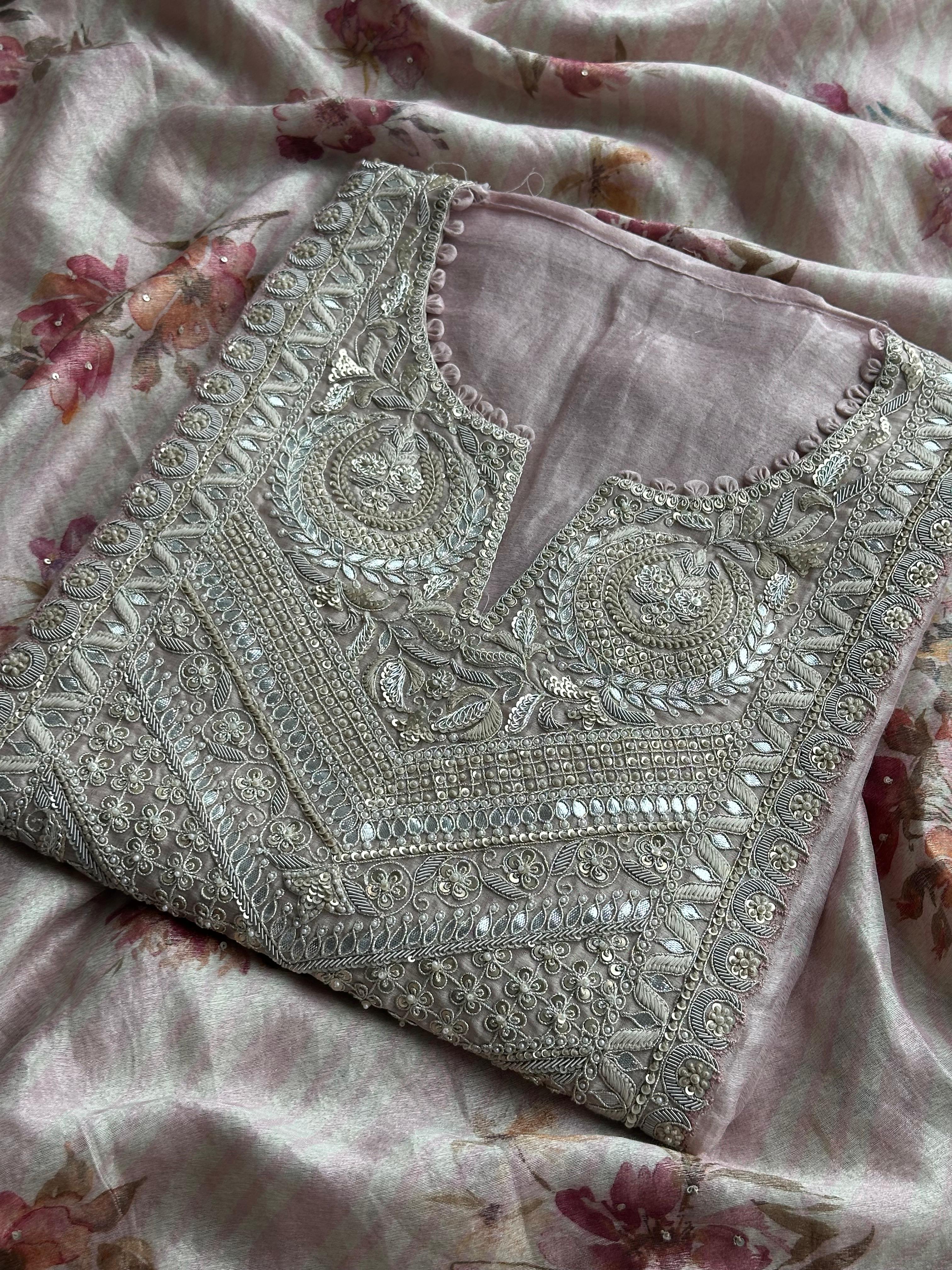 Blush Ivory Heritage Embroidered Suit