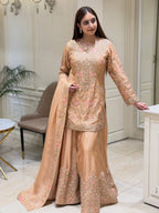 Noor-e-Zareen Dola Silk Sharara Set