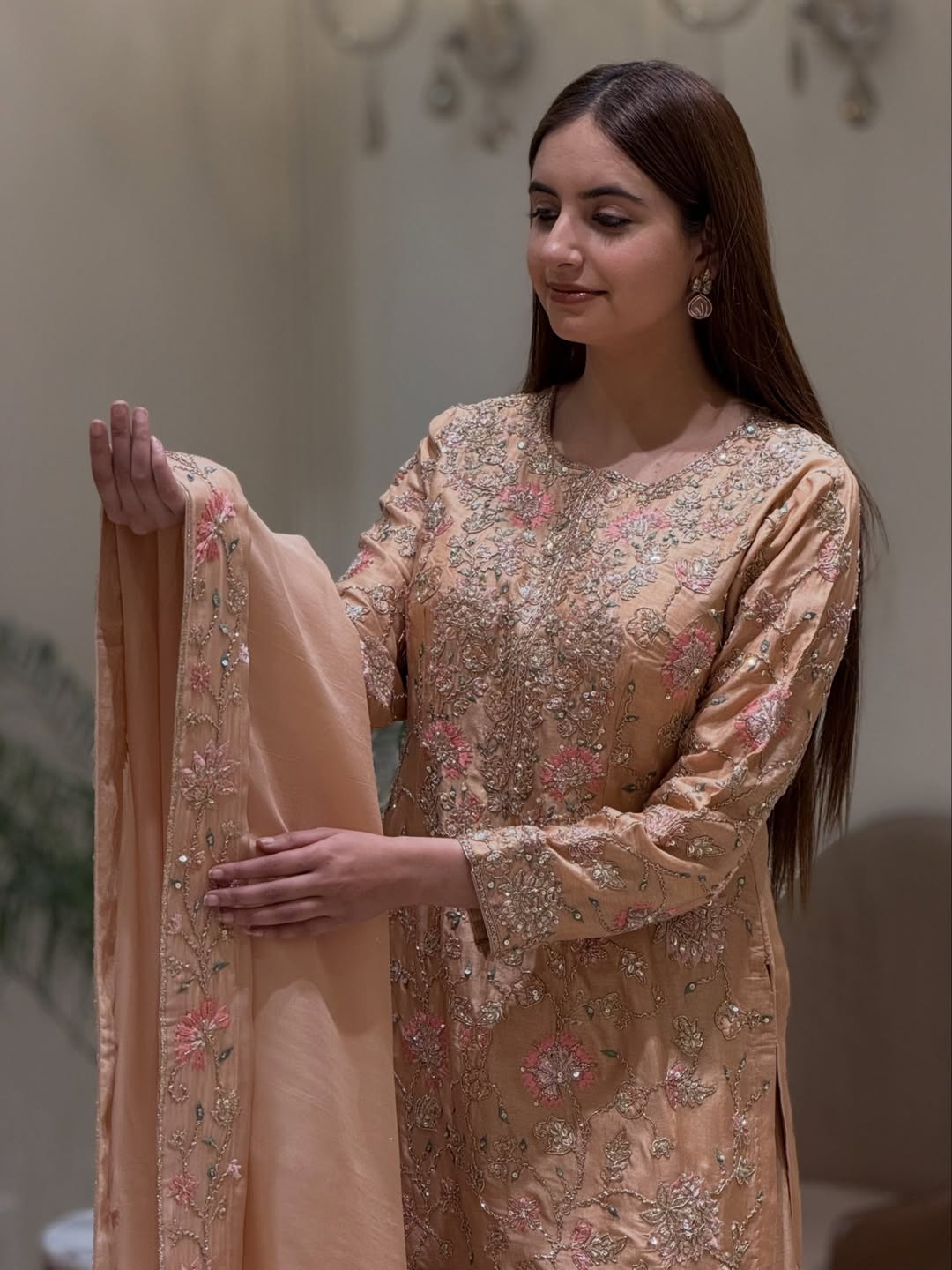 Noor-e-Zareen Dola Silk Sharara Set