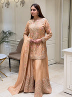 Noor-e-Zareen Dola Silk Sharara Set