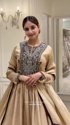 Noor-e-Zar Crush Tissue Anarkali