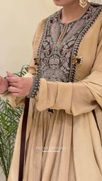 Noor-e-Zar Crush Tissue Anarkali