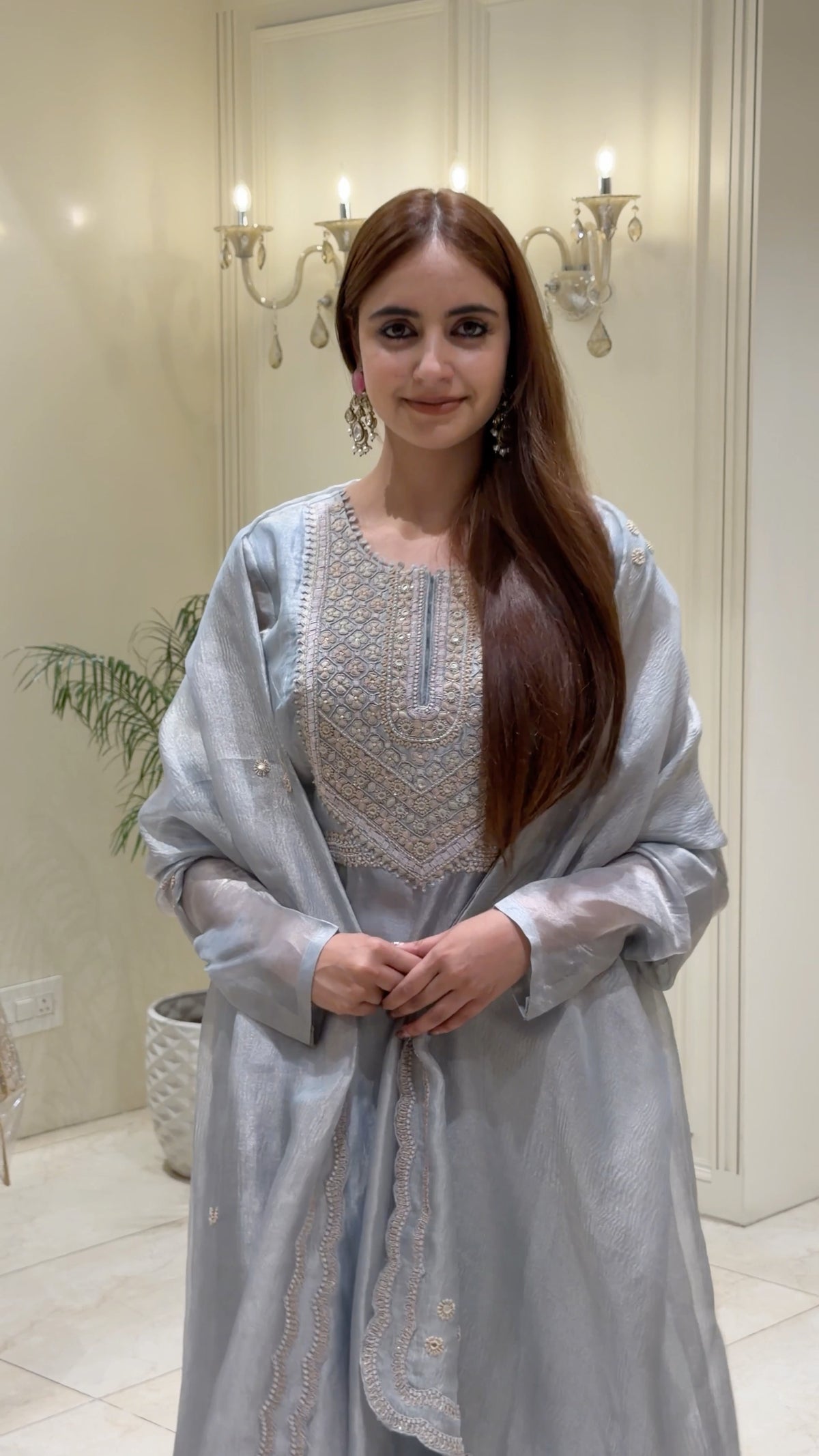 Noor-e-Simra Ready-to-Wear Pure Tissue Anarkali