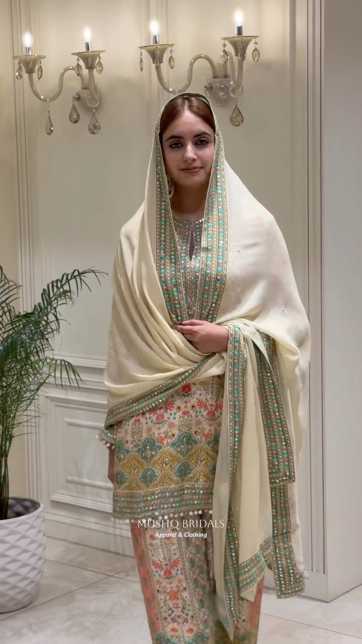 Noor-e-Firdaus Mirror Georgette Suit Set