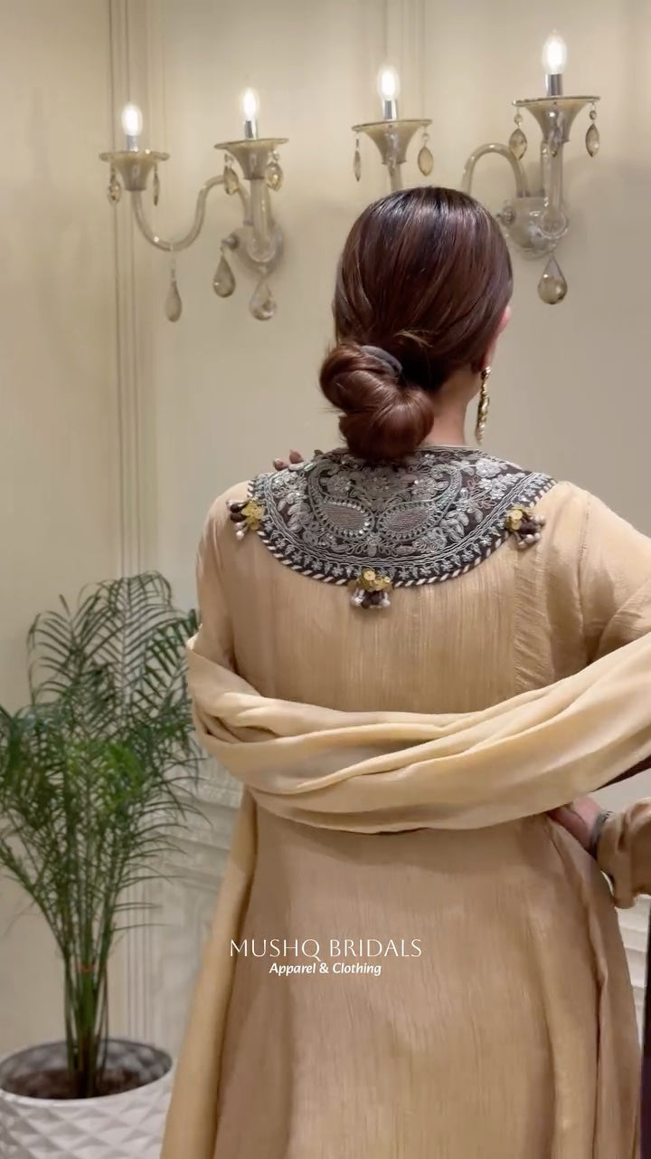 Noor-e-Zar Crush Tissue Anarkali