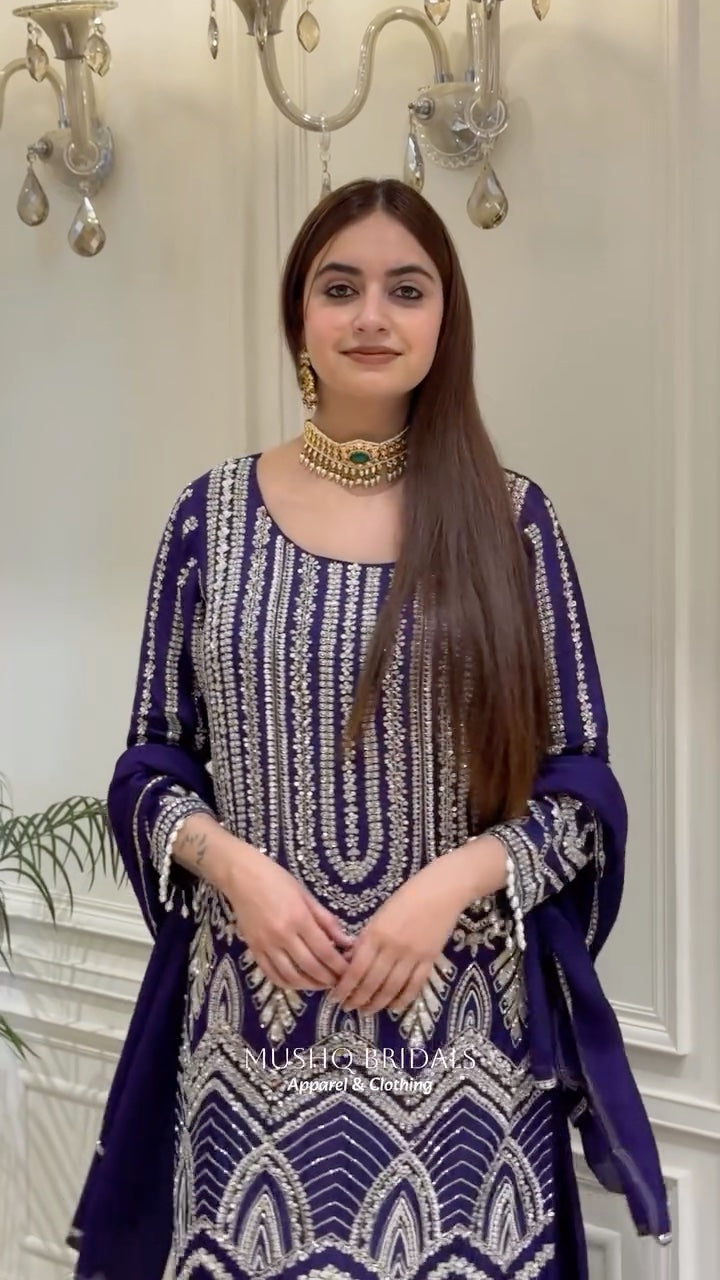 Noor-e-Sahar Kadhana Gharara Set